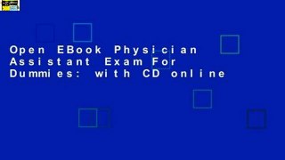 Open EBook Physician Assistant Exam For Dummies: with CD online