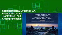 Readinging new Dynamics AX Project Accounting   Controlling (Part 1): A comprehensive guide to