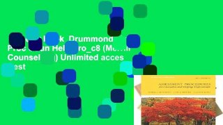 Popular Book  Drummond: Asse Proc Coun Help Pro_c8 (Merrill Counselling) Unlimited acces Best