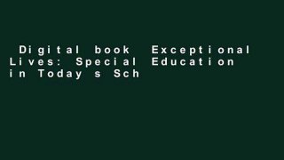 Digital book  Exceptional Lives: Special Education in Today s Schools, Enhanced Pearson Etext