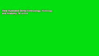 View Illustrated Dental Embryology, Histology, and Anatomy, 3e online