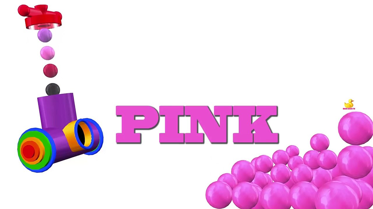DUCK DUCK TV COLORS | Kids Learning Videos | Learn Colors with Colourful Balls Machine in