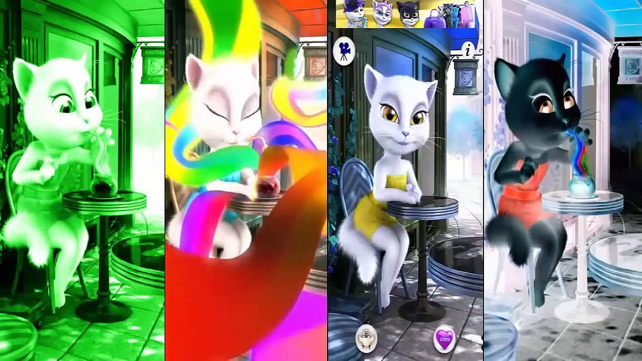 Talking Tom And Friends Kids Games Compilation Talking Tom Cat Colors Reion Angela Ben