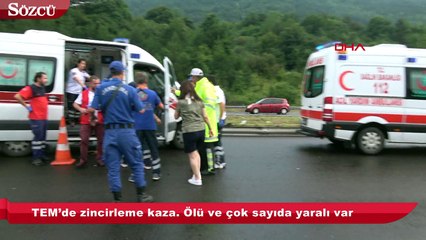 TEM’de zincirleme kaza