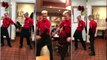 THE FLOSS / HOW TO DO THE FLOSS DANCE / IHOP SERVERS FLOSSING AT WORK *hilarious*