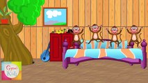 Five Little Monkeys Jumping on the Bed Nursery Rhyme - Animation Rhymes For Children| Animation