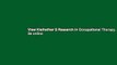 View Kielhofner S Research in Occupational Therapy, 2e online