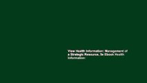 View Health Information: Management of a Strategic Resource, 5e Ebook Health Information: