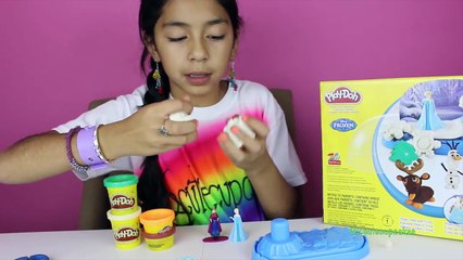 Tuesday Play Doh Frozen Sparkle Snow Dome With Elsa Anna Olaf and Sven