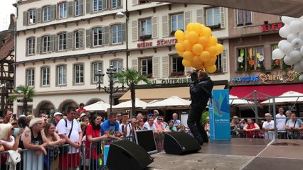 Concert du sosie de Johnny à la braderie de Strasbourg