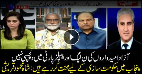 Independent candidates not interested in PML-N, PPP: Shah Mehmood Qureshi