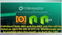 NEO and Gas Will Be Added to Cryptocurrency Exchange Cobinhood