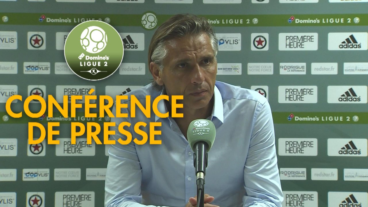 Conférence de presse Red Star  FC - Chamois Niortais (1-2) : Régis BROUARD (RED) - Patrice LAIR (CNFC) - 2018/2019