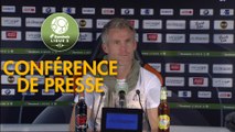 Conférence de presse FC Lorient - Havre AC (0-0) : Mickaël LANDREAU (FCL) - Oswald TANCHOT (HAC) - 2018/2019