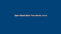 Open EBook More Than Words online