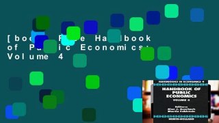 [book] Free Handbook of Public Economics: Volume 4