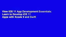 View iOS 11 App Development Essentials: Learn to Develop iOS 11 Apps with Xcode 9 and Swift 4 online