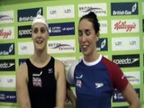 Angie Winstanley-Smith and Frankie Snell after GB beat Ukraine in Euro qualifier