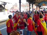 Gdańsk SKM: Kibice jadą na mecz Hiszpania Włochy