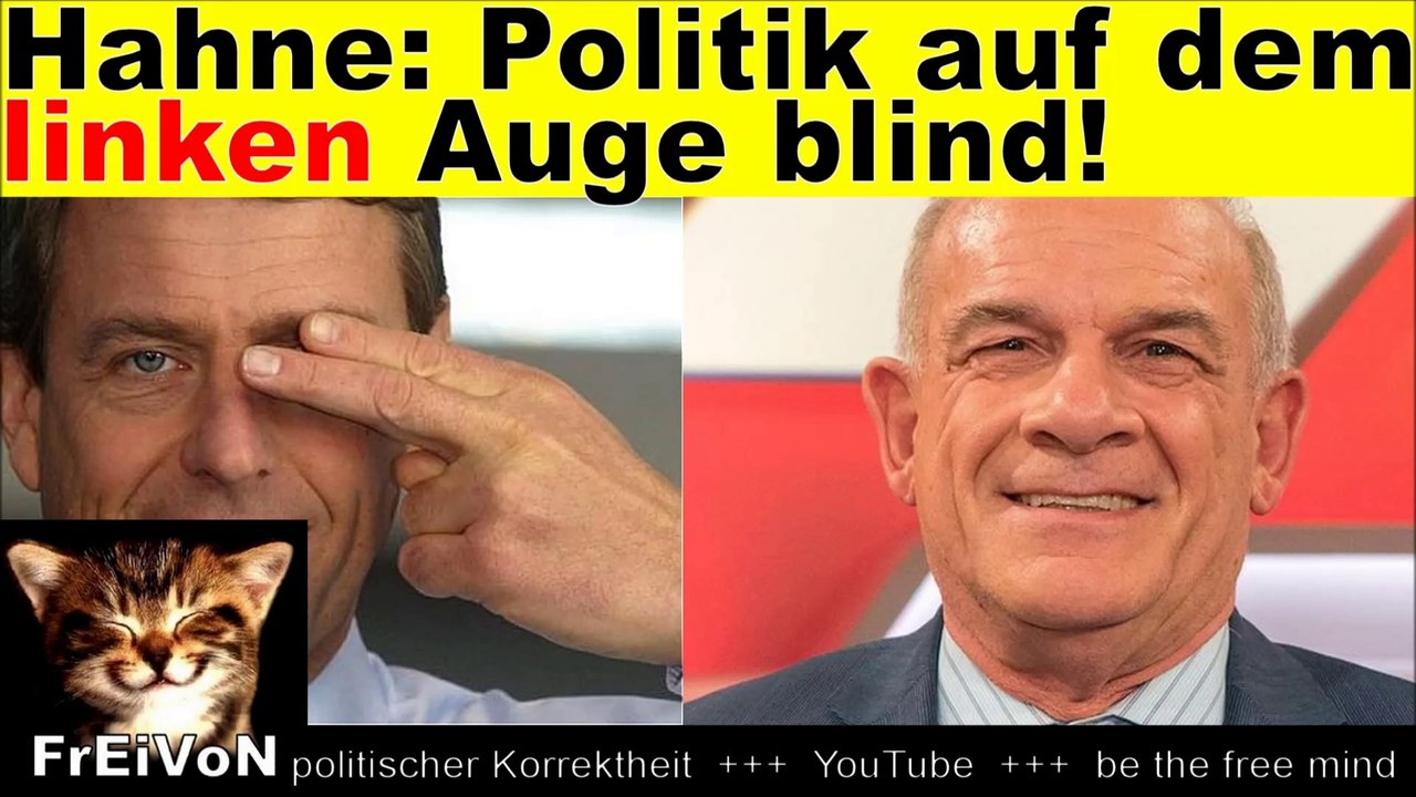 ©FrEiVoN: Peter Hahne ist der Überzeugung, daß wir - und v.a. die Politik - auf dem linken Auge blind sind.  Sendung: Maischberger: Panikjahr 2017: Besser als befürchtet? 13.12.2017 | Verfügbar bis 13.12.2018 | Das Erste Wie fällt die politische Bilanz au