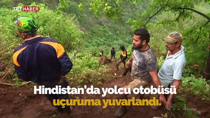 Hindistan'da otobüs uçuruma yuvarlandı: 33 ölü