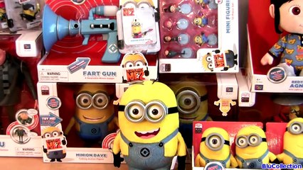 Despicable Me 2 Toys NEW FART Toy, Action Figure, Talking Minion Dave, Talking GRU & Stuar