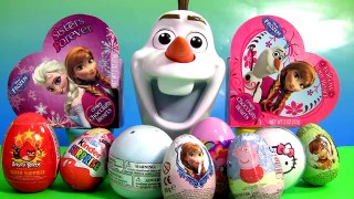 Play Doh Valentines Day Surprise Boxes ❤ Disney Frozen Olaf A Lot Barbie MyLittlePony Hel