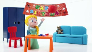 HULK & BARBIE EASTER EGG ❤ Superhero Babies & Frozen Elsa Play Doh Cartoons For Kids ❤ Sto