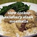 These Slow Cooker Salisbury Steak Meatballs are rich and creamy deliciousness.  :) [Click the photo] RECIPE BELOW - IN THE COM.MENTS: ➡️