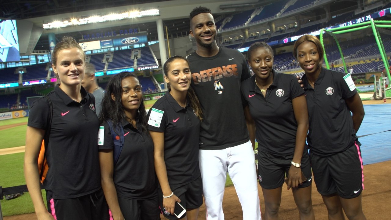 The girls with the Marlins