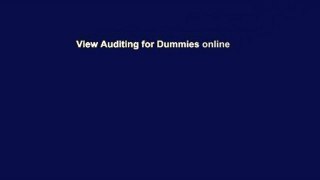 View Auditing for Dummies online