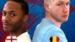 STERLING VS KEVIN DE BRUYNE IN FIFA 18 WORLD CUP! (ENGLAND VS BELGIUM!)