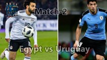 Egypt v Uruguay fifa world cup 2018- match no 2 / fifa cup 2018