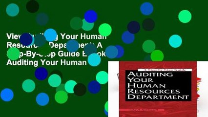 View Auditing Your Human Resources Department: A Step-By-Step Guide Ebook Auditing Your Human