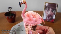 EATING FLAMINGO ICE CREAM!! Kluna Tik Dinner | ASMR eating sounds no talk