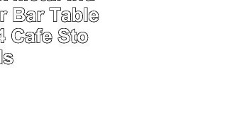 Flash Furniture 30 Round Black Metal IndoorOutdoor Bar Table Set with 4 Cafe Stools