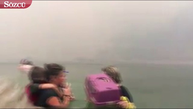 Yangın felaketinden böyle kaçmışlar... Kaçış görüntüleri ilk kez paylaşıldı