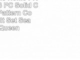 Jackson Hole Home PREWASHED 3 PC Solid Color Soft Pattern Coverlet Quilt Set Seafoam Queen