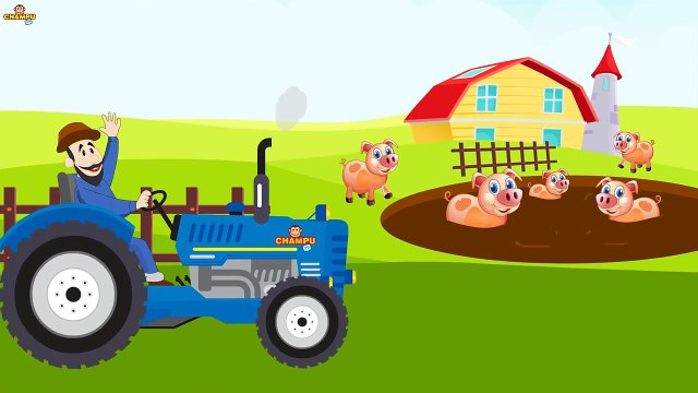 Old MacDonald Had a Farm | Animal Sounds Song | Nursery Rhymes & Baby Songs Collection CHAMPU TV