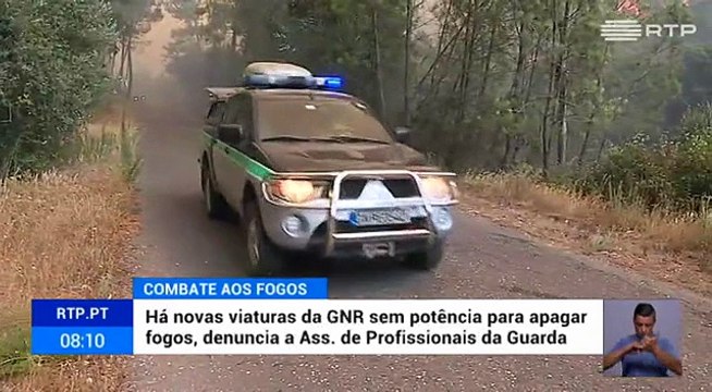 Incêndios. Novas viaturas da GNR sem potência para apagar fogos