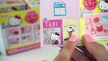 Juguetes Sorpresa Miniatura de  Utiles Escolares Maquillaje,  y Comida Hello Kitty