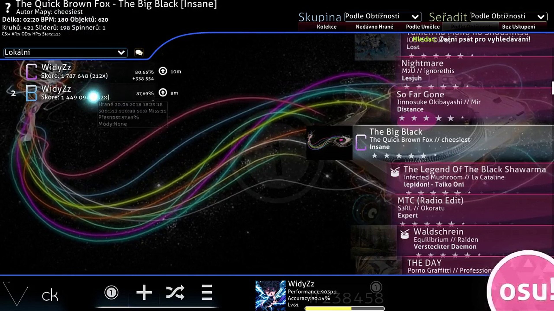Osu Widyzz My First Big Black Pass 87 69 B Video Dailymotion