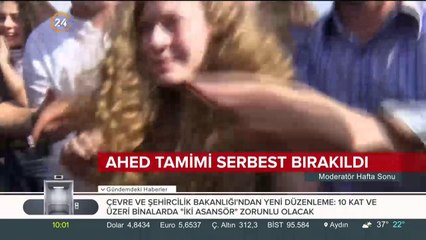 Ahed Tamimi serbest bırakıldı