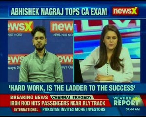Abhishek Nagraj tops CA exam, secured 539 marks; speaks to NewsX