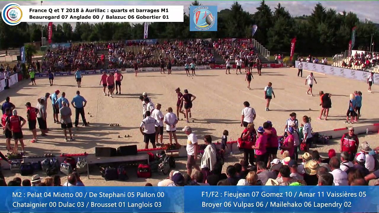 "Pure live", les parties du samedi soir, France Quadrettes et Triples, Aurillac 2018