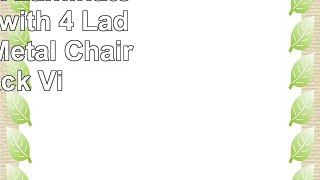 Flash Furniture 36 Round Black Laminate Table Set with 4 Ladder Back Metal Chairs
