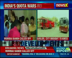 Maharashtra  Bandh Maratha Kranti Morcha Called Off 'Mumbai Bandh'