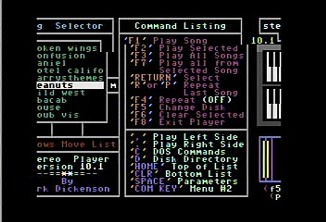 "Peanuts Theme" Commodore 64 Stereo Sid Player Keyboard
