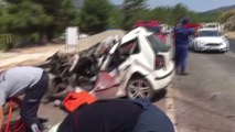 Antalya Akseki'de Tur Otobüsü 2 Otomobille Çarpıştı, Yaralılar Var