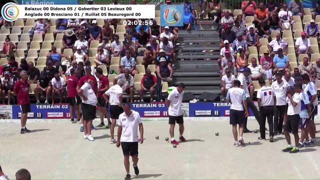 Secondes parties M1, seconde phase, France Quadrettes et Triples, Aurillac 2018